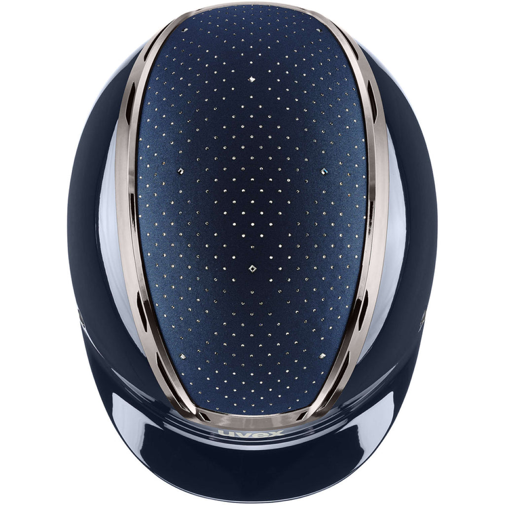 Uvex Cappellino Exxeed Glow Blu marino/nero