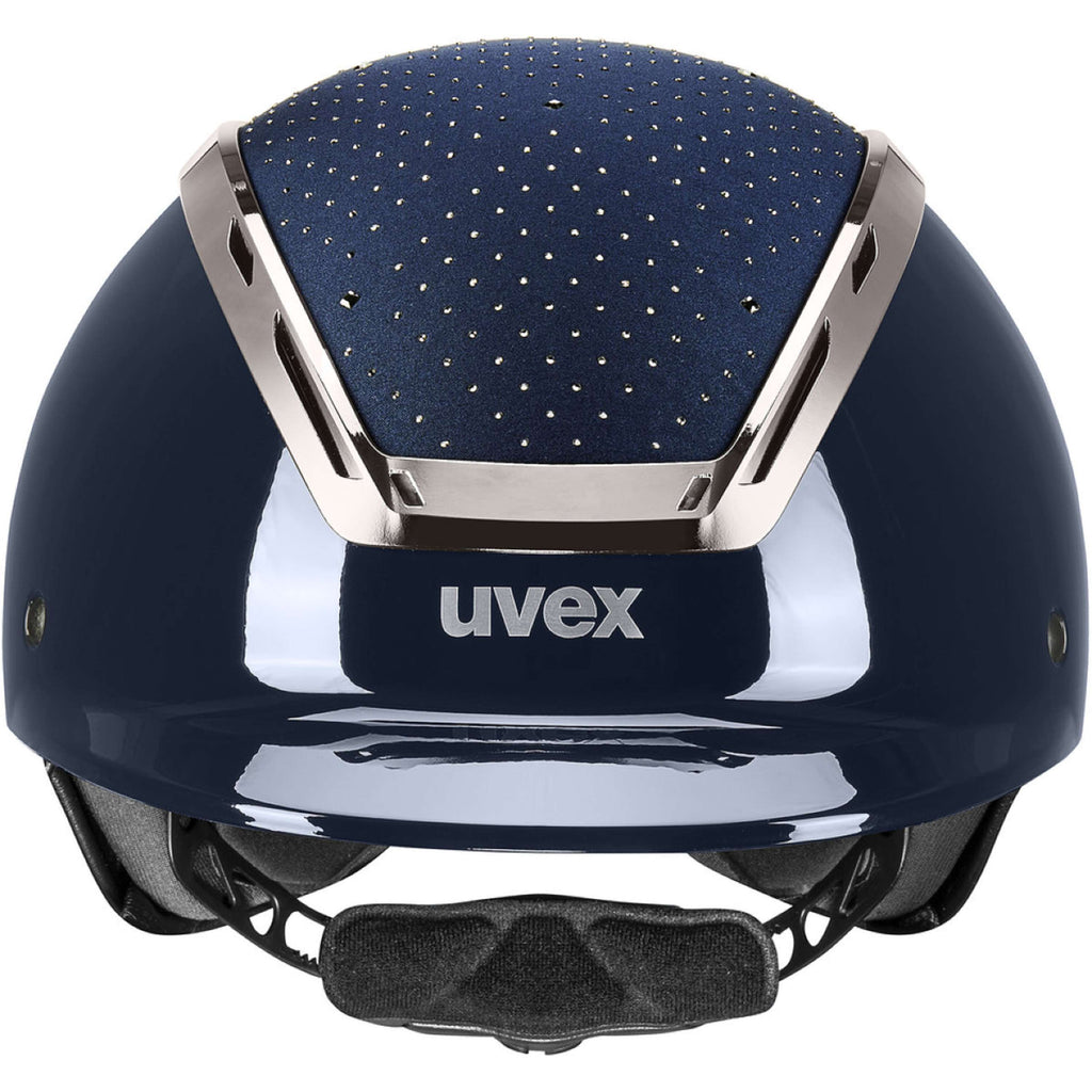 Uvex Cappellino Exxeed Glow Blu marino/nero