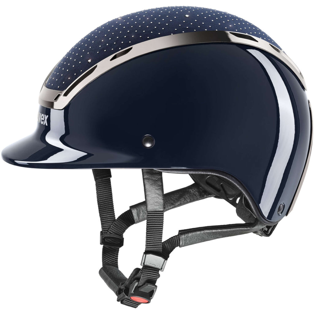 Uvex Cappellino Exxeed Glow Blu marino/nero