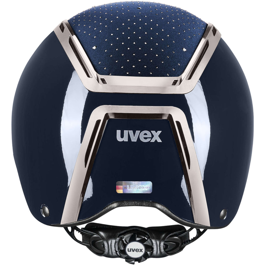 Uvex Cappellino Exxeed Glow Blu marino/nero