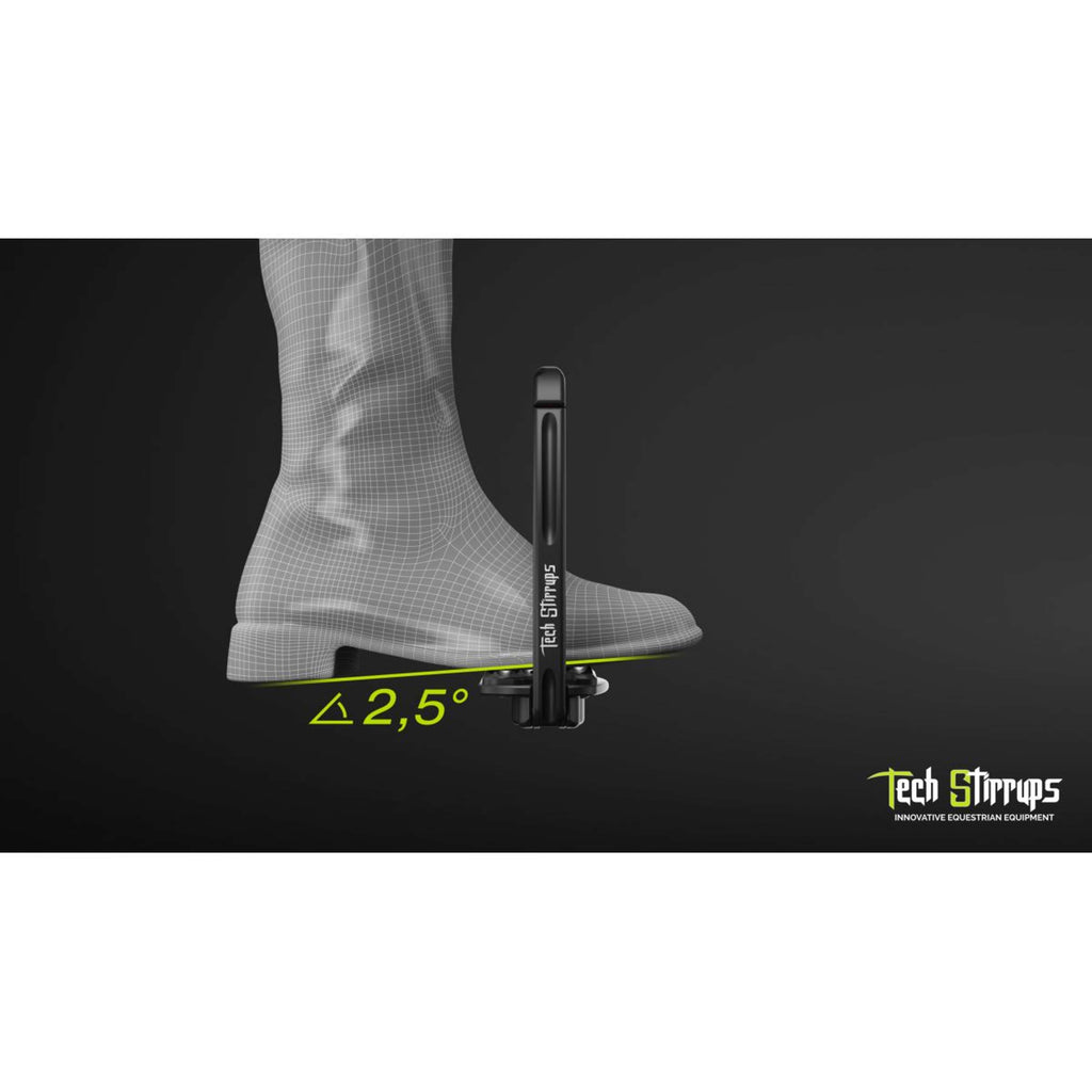 Tech Stirrups Staffe Venice Sloped EVO Nero