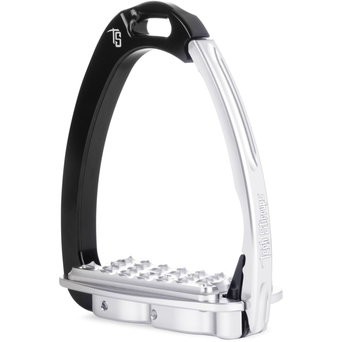 Tech Stirrups Staffe Venice Sloped EVO Nero Argento