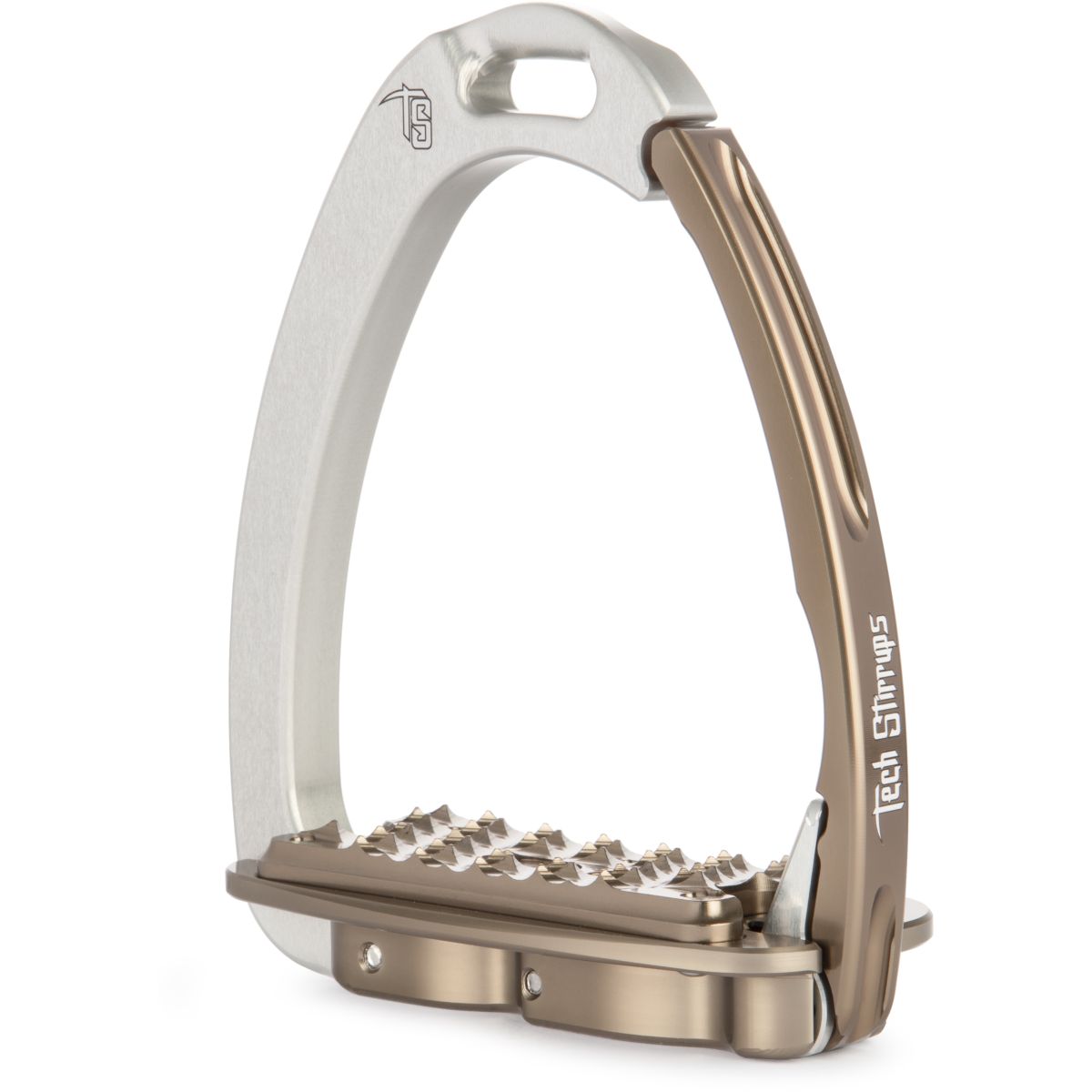 Tech Stirrups Staffe Venice Sloped EVO Argento/Marrone