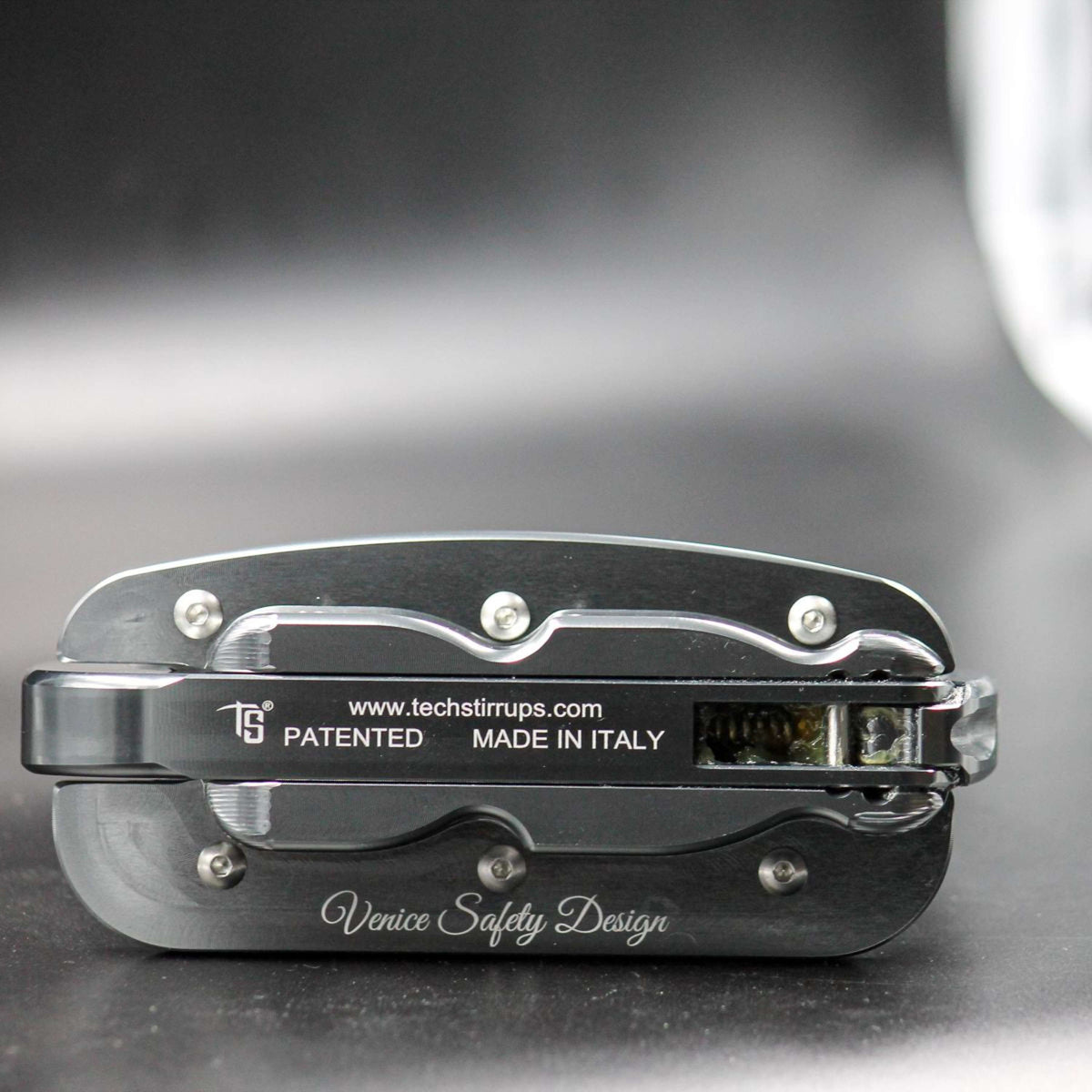 Tech Stirrups Staffe Venice Sloped EVO Argento/Nero