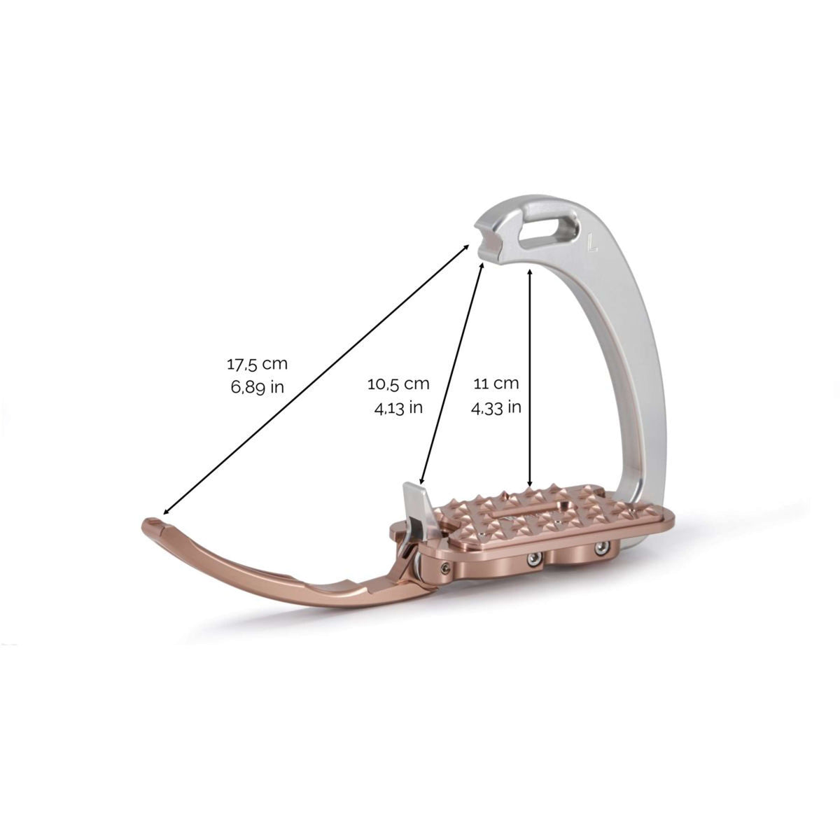 Tech Stirrups Staffe Venice Sloped Nero/Blu