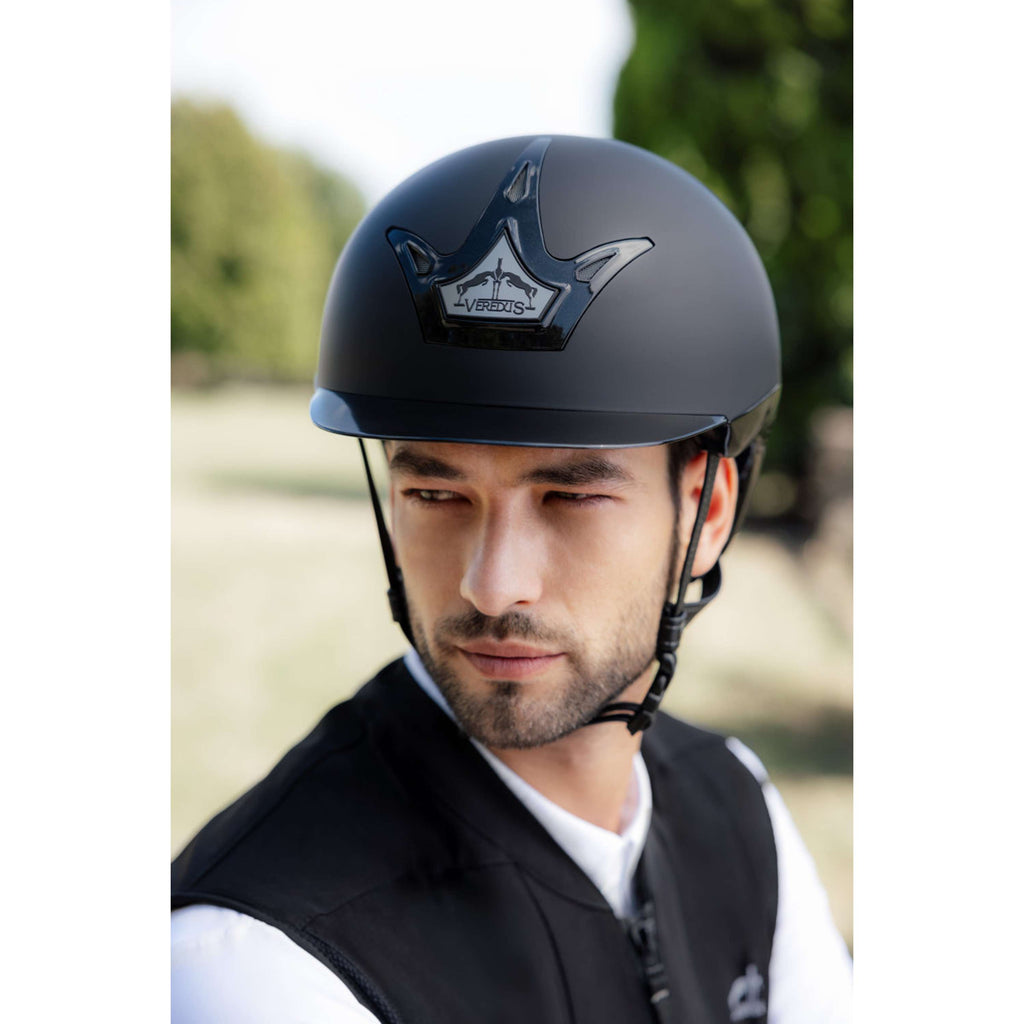 Veredus Casco da equitazione Vita Nero opaco
