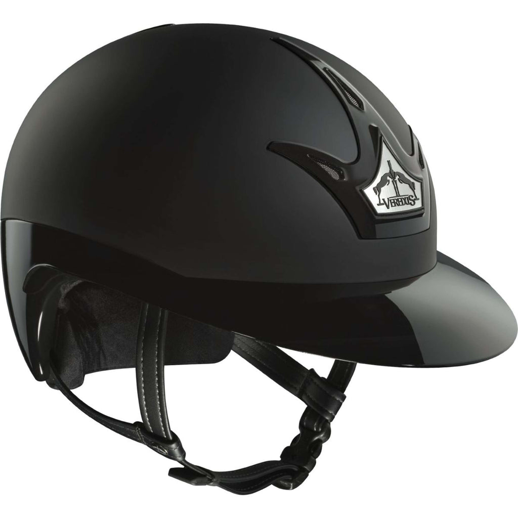 Veredus Casco da equitazione Vita Visiera Larga Nero opaco