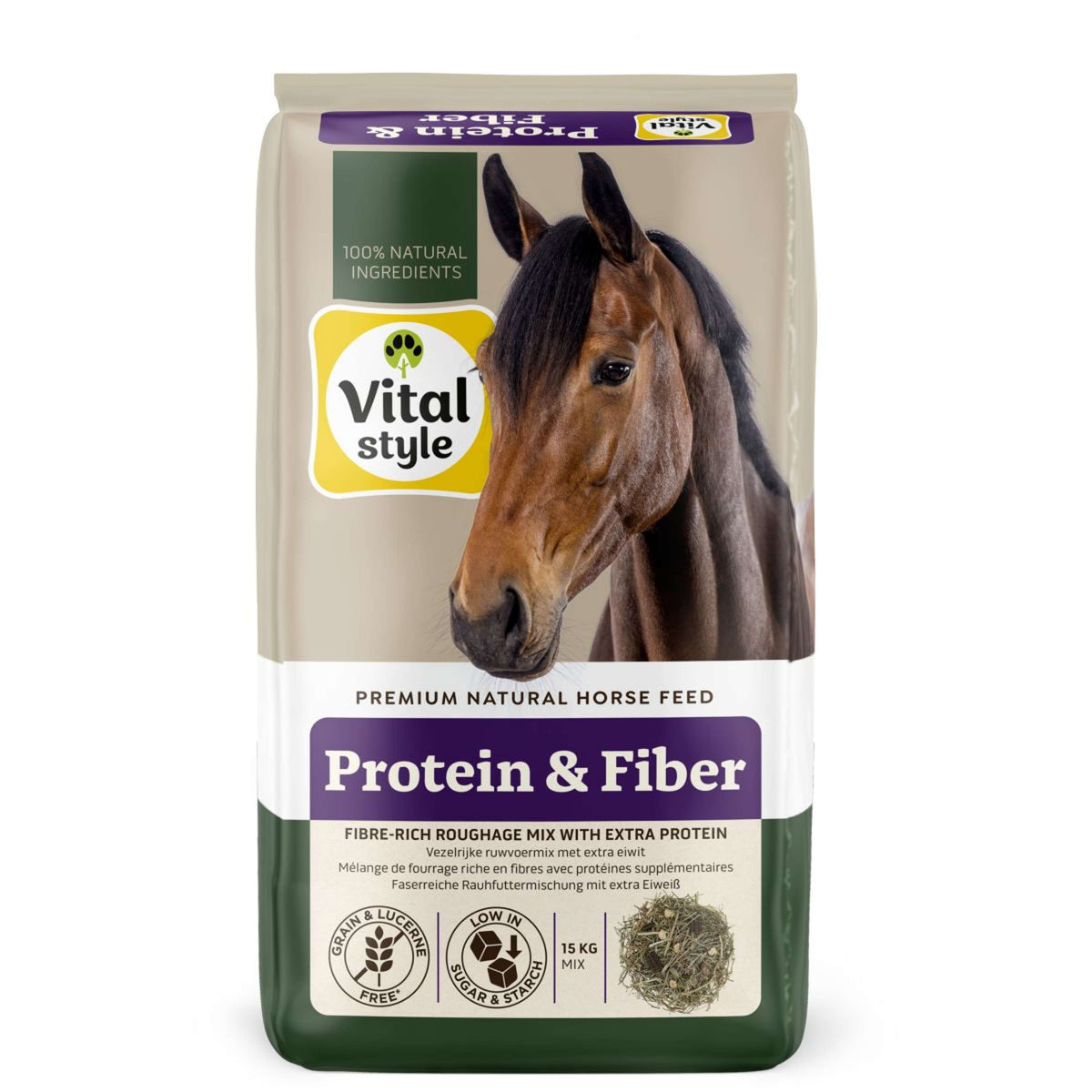 Vitalstyle Miscela di foraggio grezzo Protein & Fiber