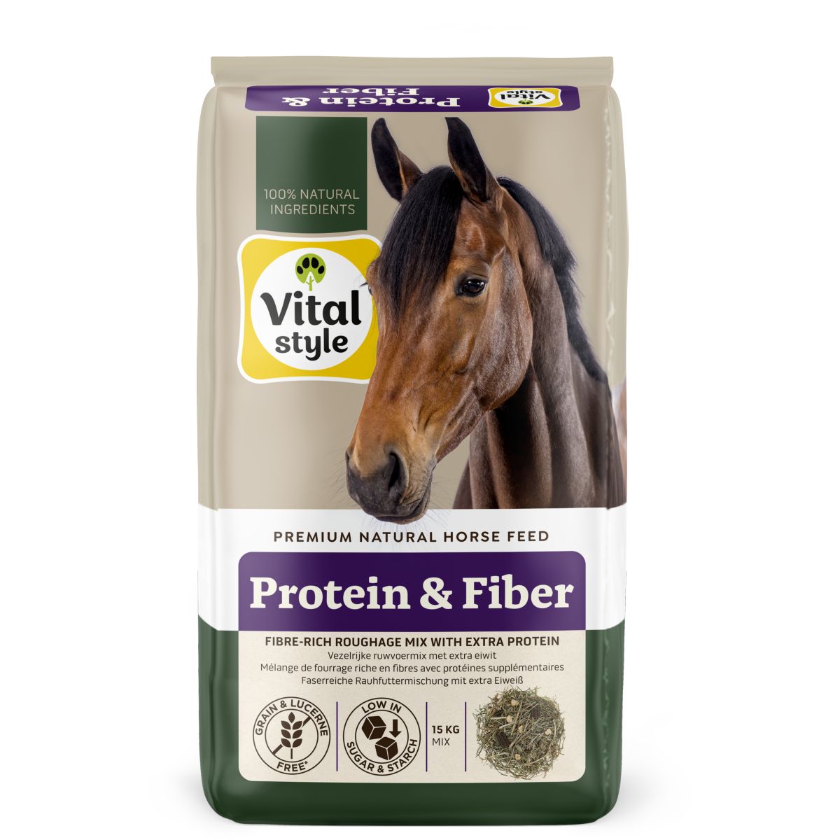 Vitalstyle Miscela di foraggio grezzo Protein & Fiber