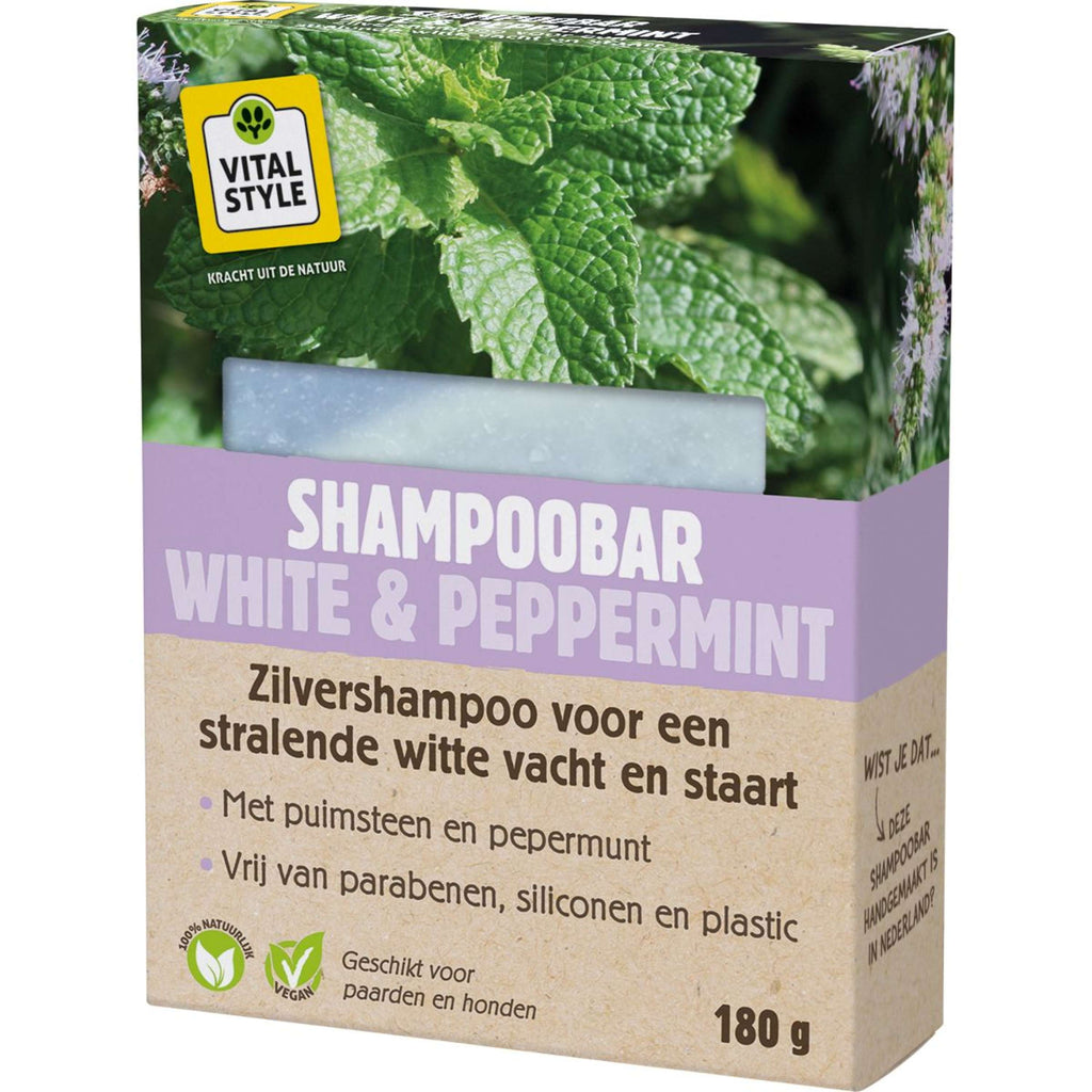 Vitalstyle Barra di Shampoo White & Peppermint