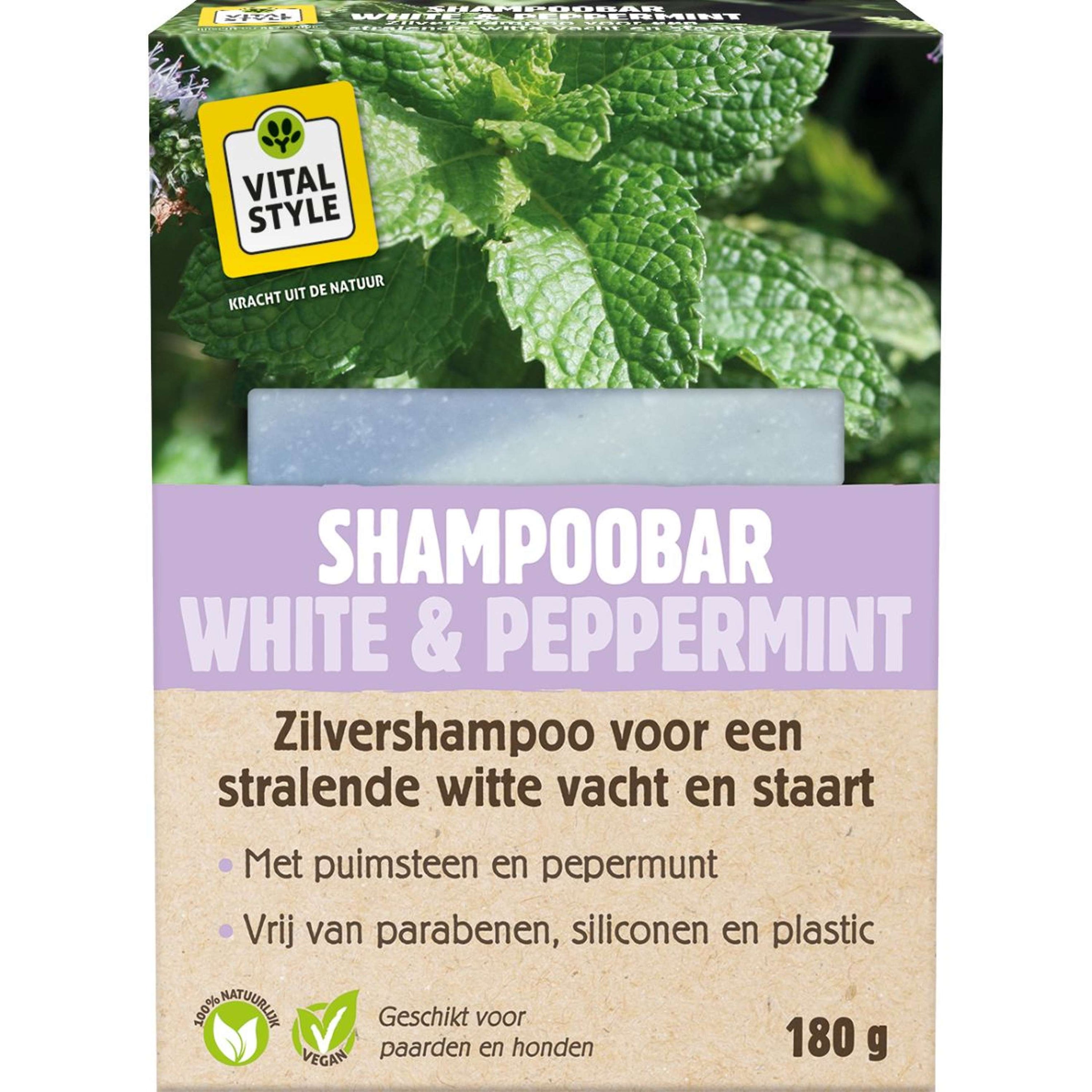 Vitalstyle Barra di Shampoo White & Peppermint