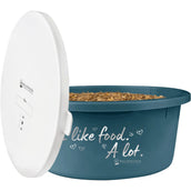 Waldhausen Ciotola per cibo XL I Like Food a Lot con Coperchio Petrol Blue