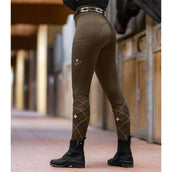 ELT Leggings da Equitazione Ella Verde/Marrone