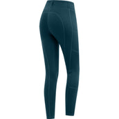 ELT Leggings da equitazione termici Ella Petrol Blue