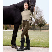 ELT Leggings da equitazione termici Ella Verde/Marrone