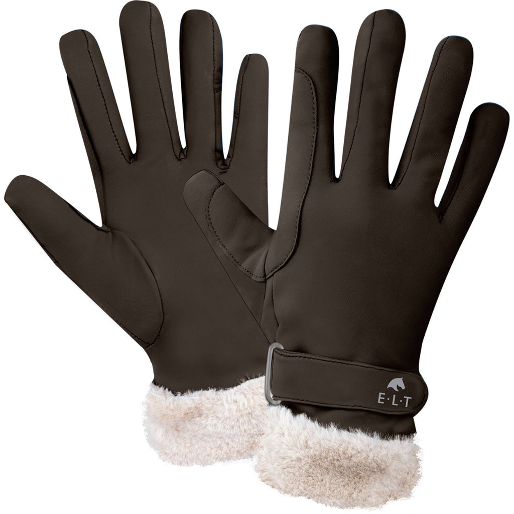 ELT Guanti da Equitazione St. Moritz Espresso