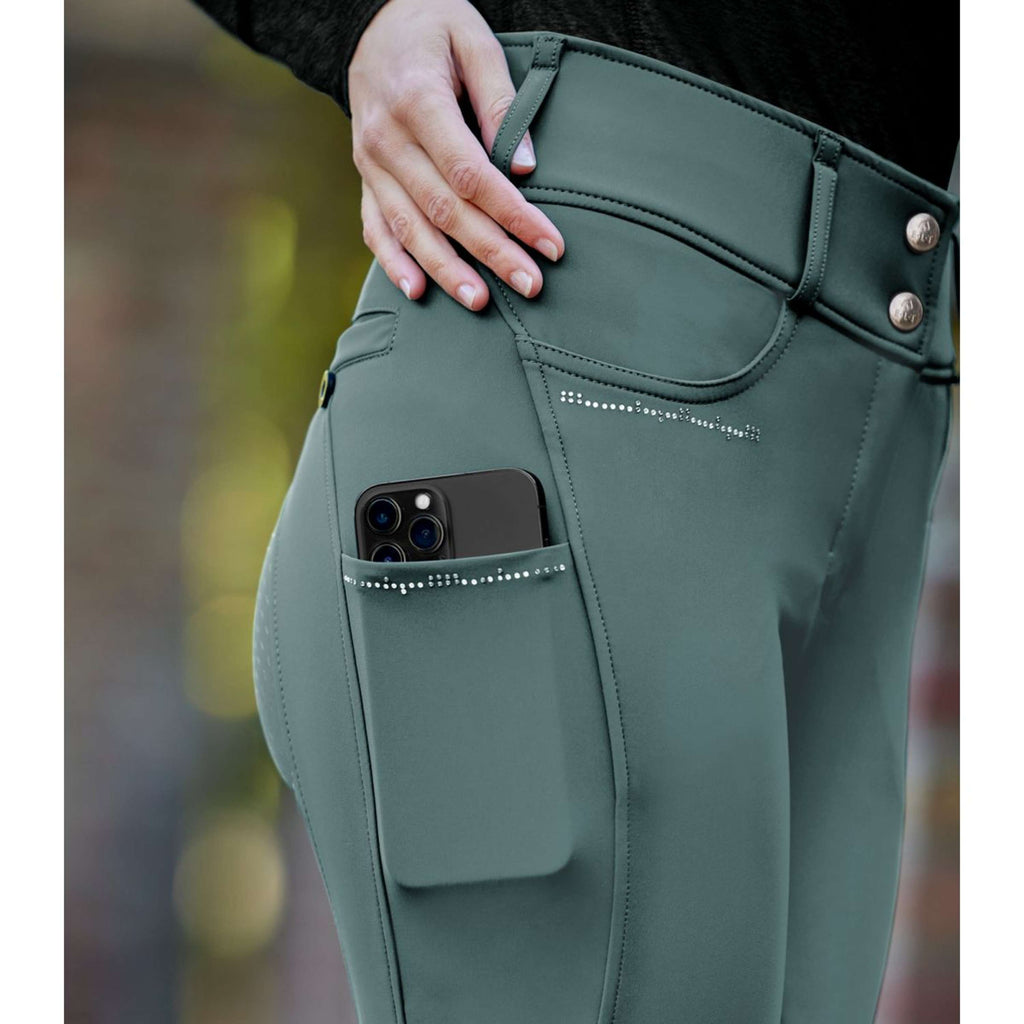 ELT Pantaloni da Equitazione Mathilda Glam Highwaist Pine Green