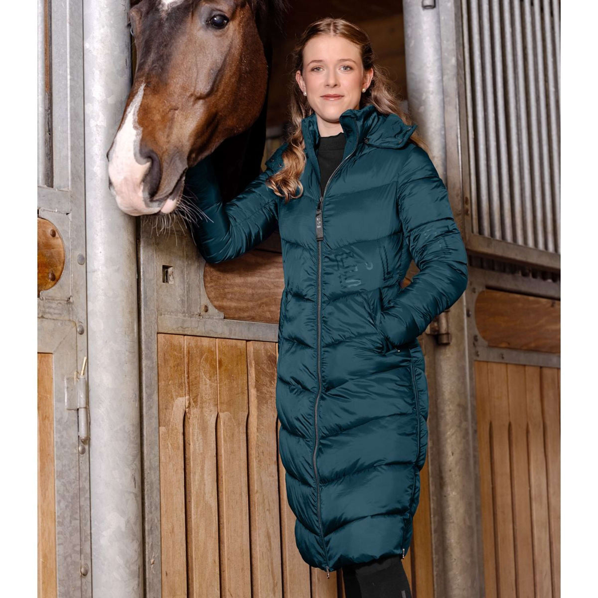 ELT Cappotto Lungo Oslo Petrol Blue