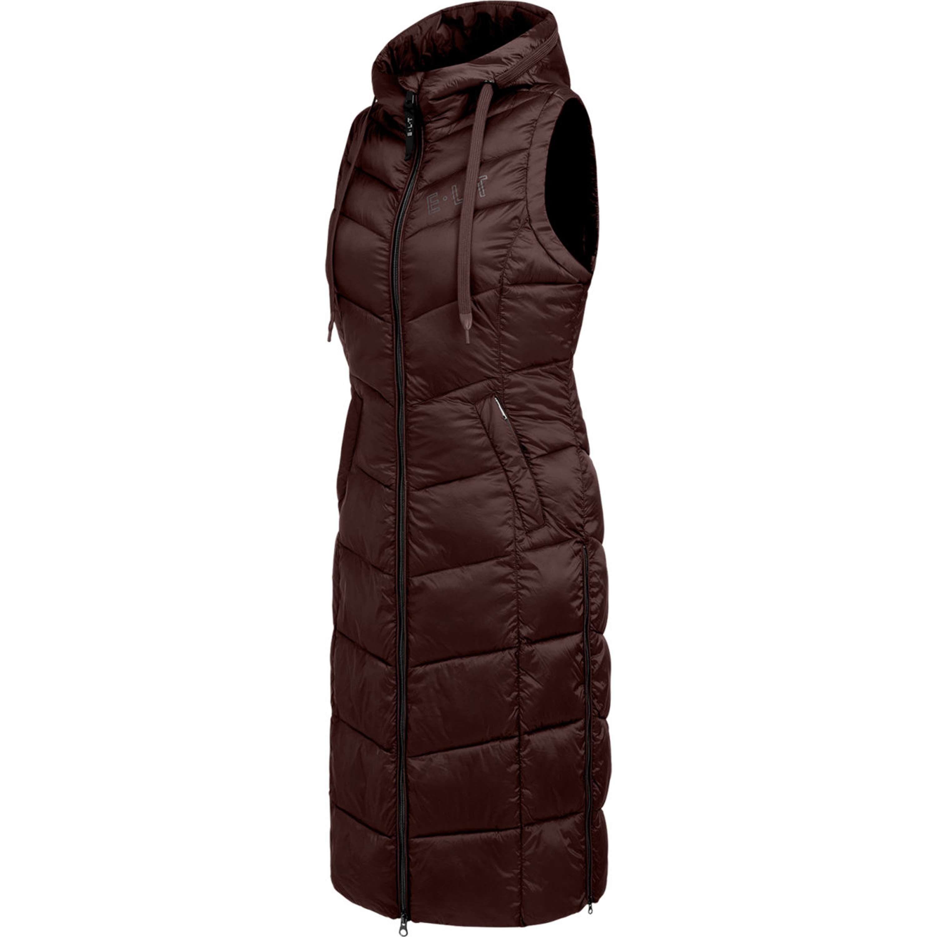 ELT Gilet lungo senza maniche Ostende Mahogany
