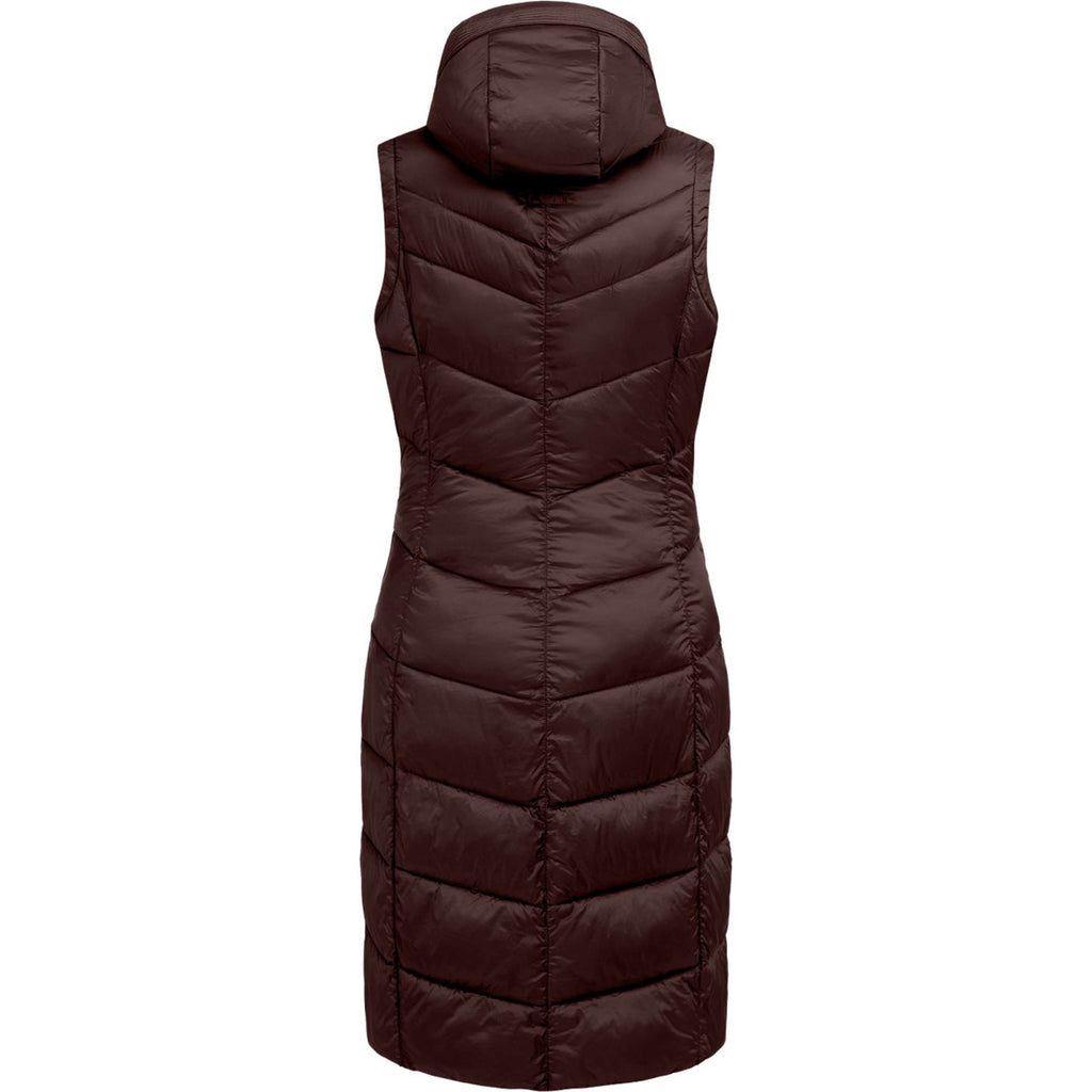 ELT Gilet lungo senza maniche Ostende Mahogany