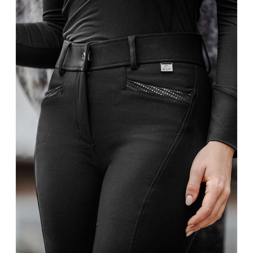 ELT Pantaloni da Equitazione Oktavia Curved Nero