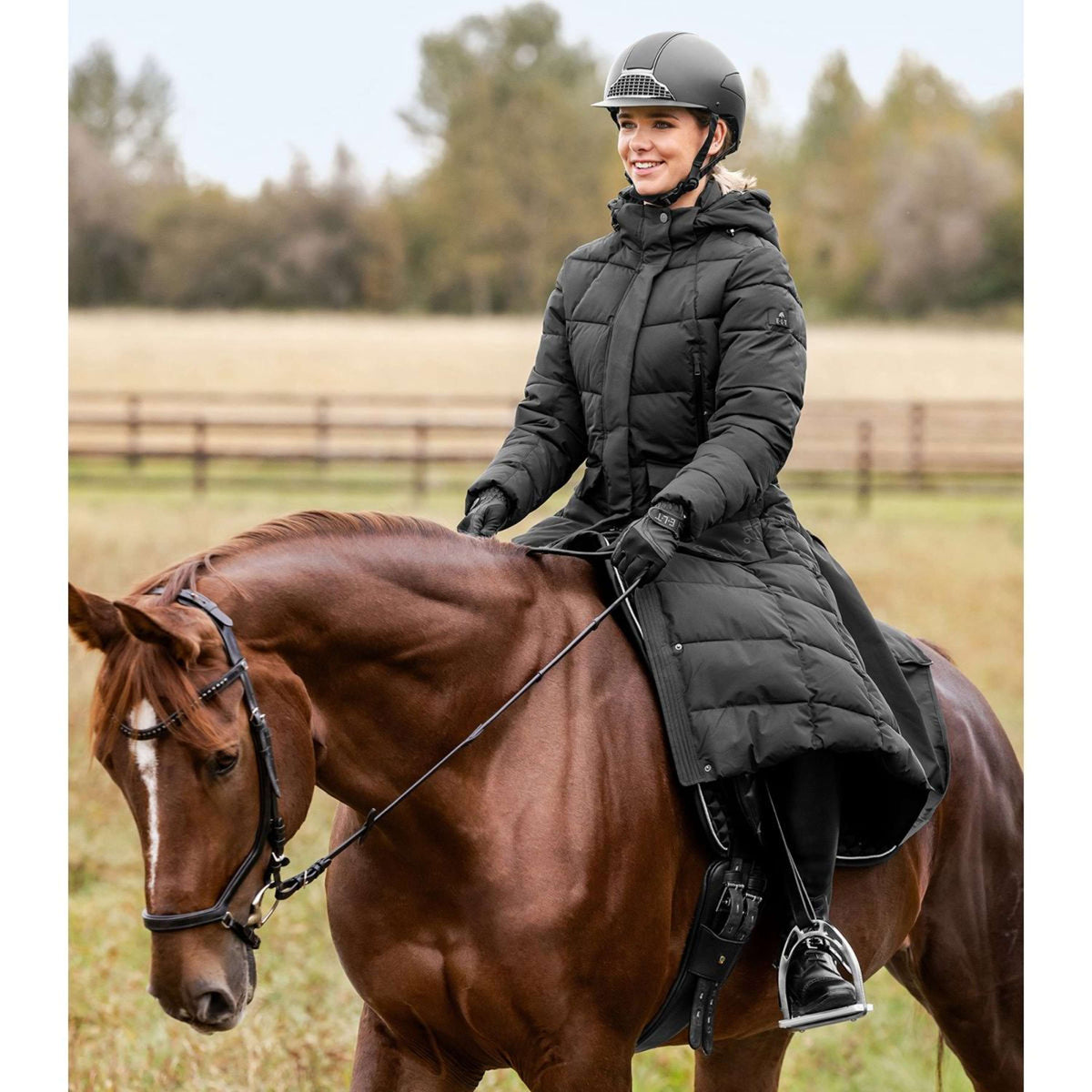 ELT Cappotto Lungo Saphira Advanced Riding Nero