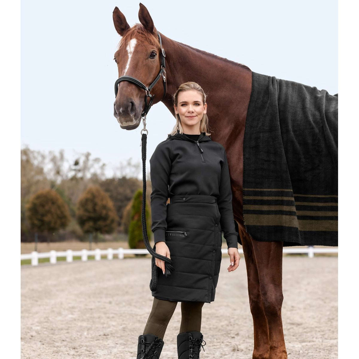 ELT Gonna da Equitazione Rachel Thermal Nero