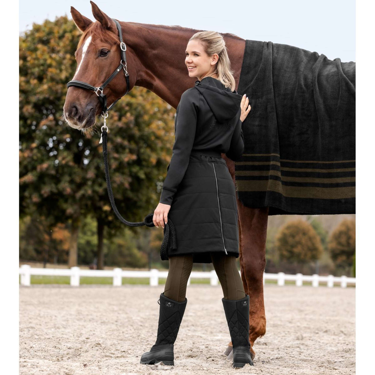 ELT Gonna da Equitazione Rachel Thermal Nero