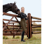 ELT Leggings da equitazione termici Rena Verde/Marrone