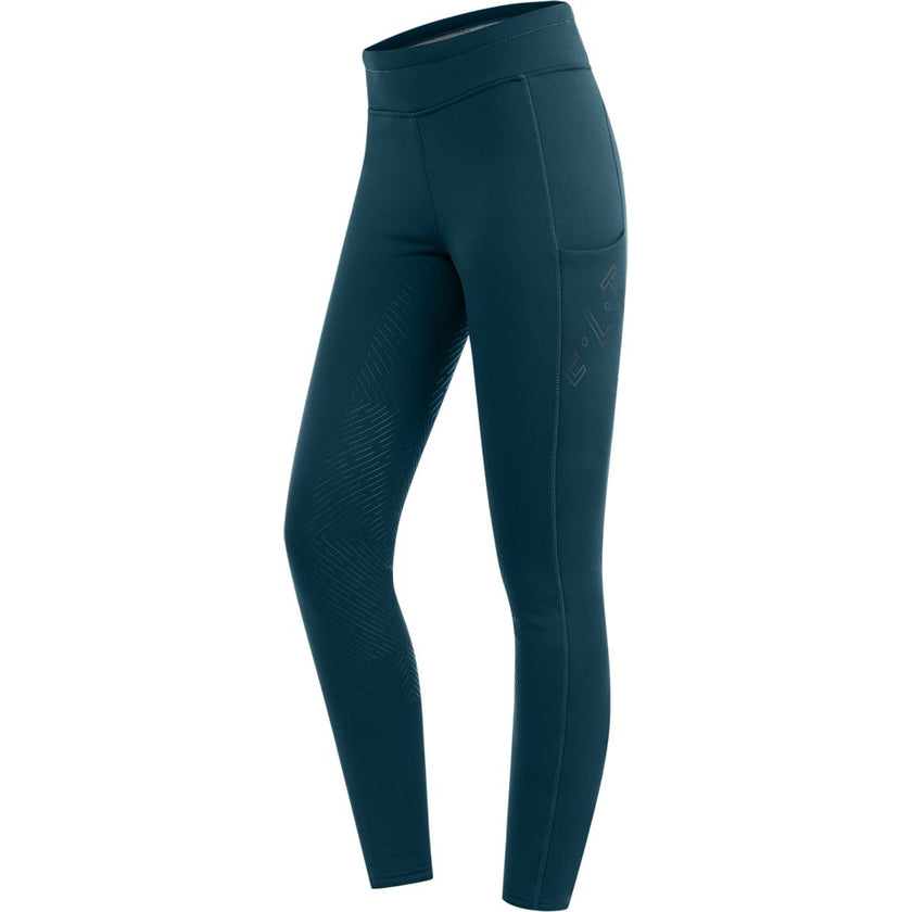 ELT Leggings da equitazione termici Teddy Rica Petrol Blue