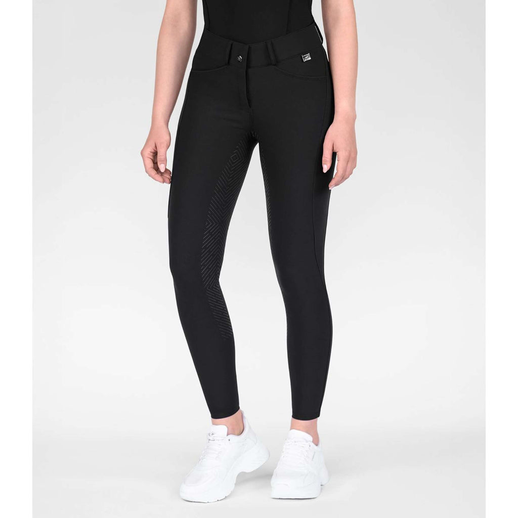 ELT Pantaloni da Equitazione Comfort Ride silicone Nero