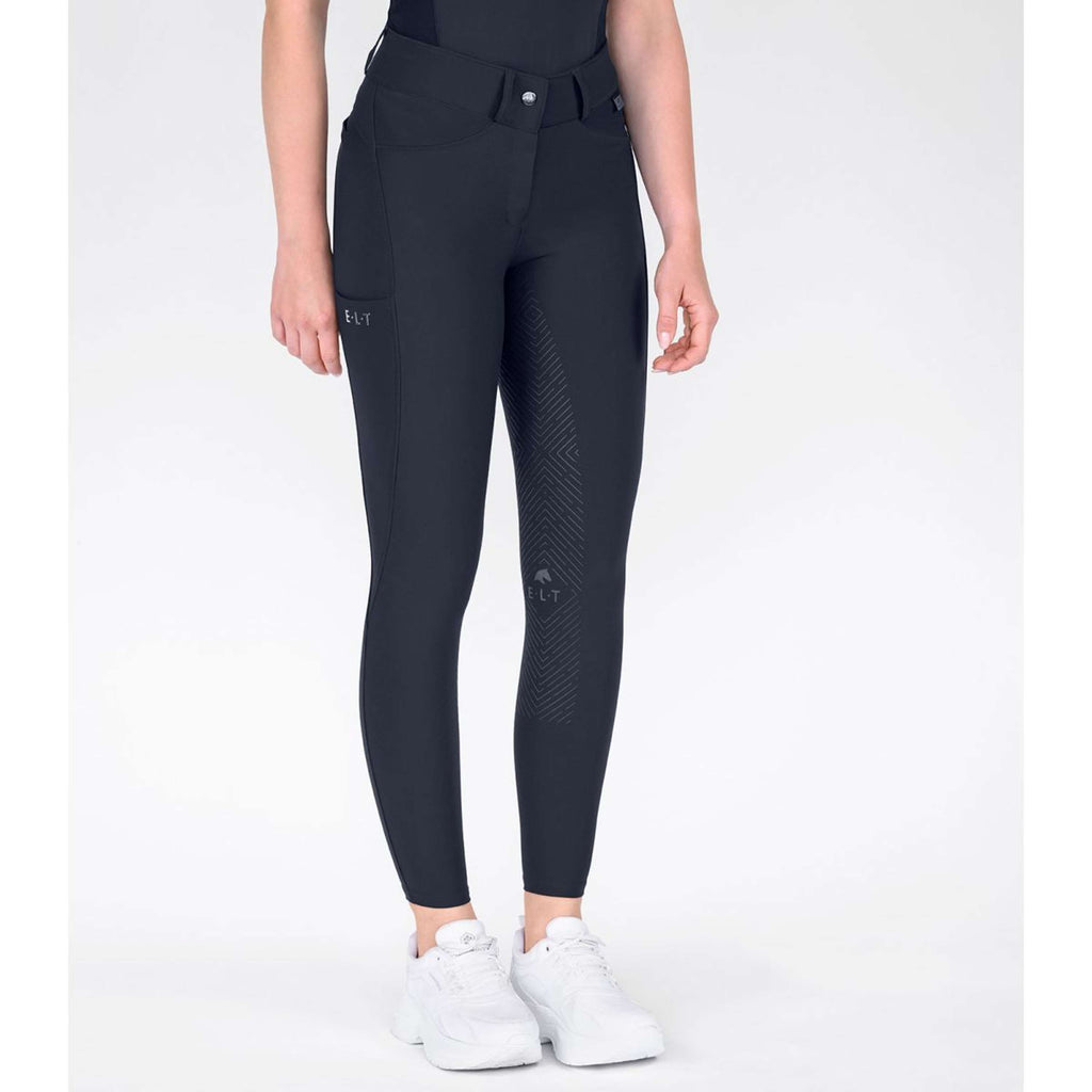 ELT Pantaloni da Equitazione Comfort Ride silicone Deep Blue