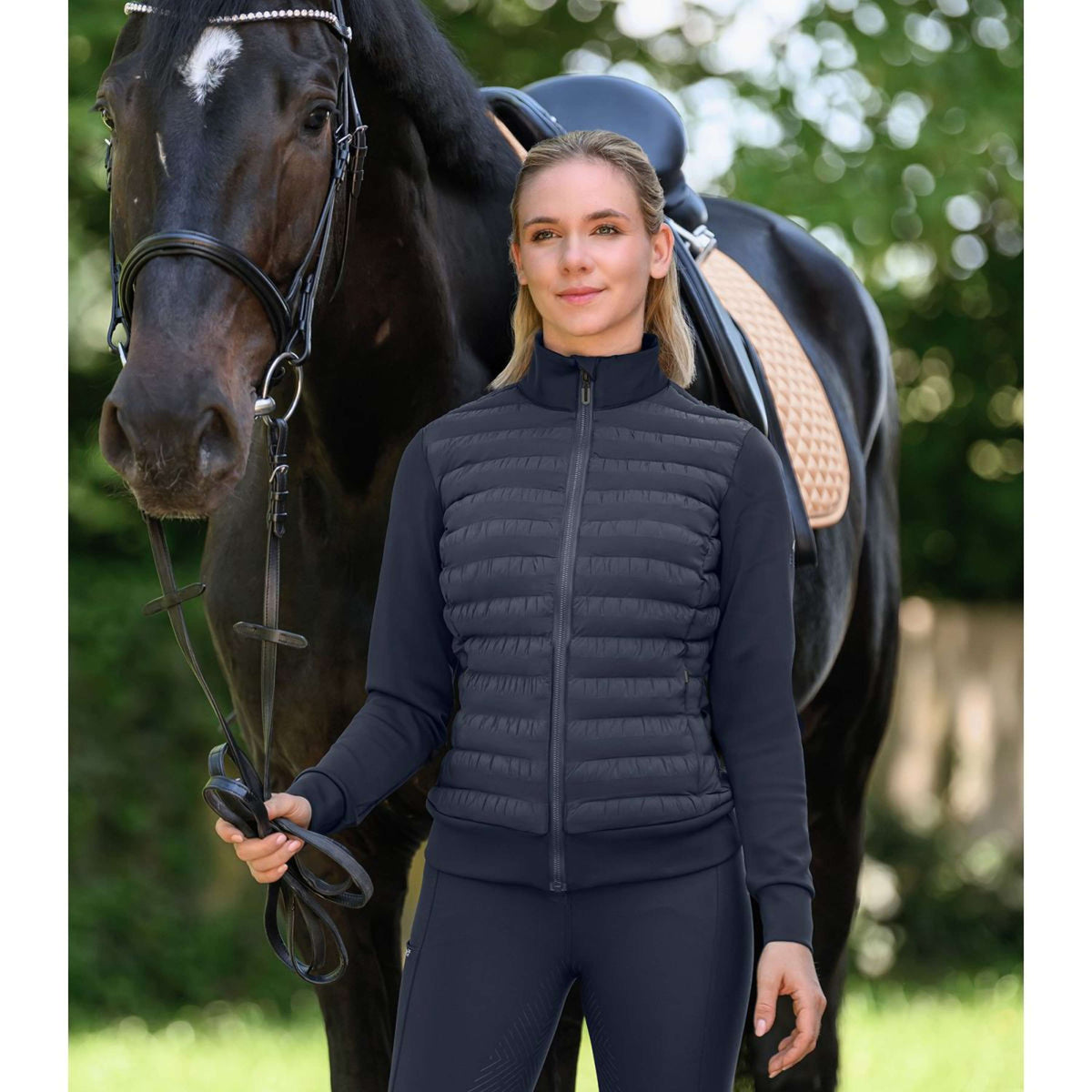 ELT Felpa con cappuccio e zip Sydney Deep Blue