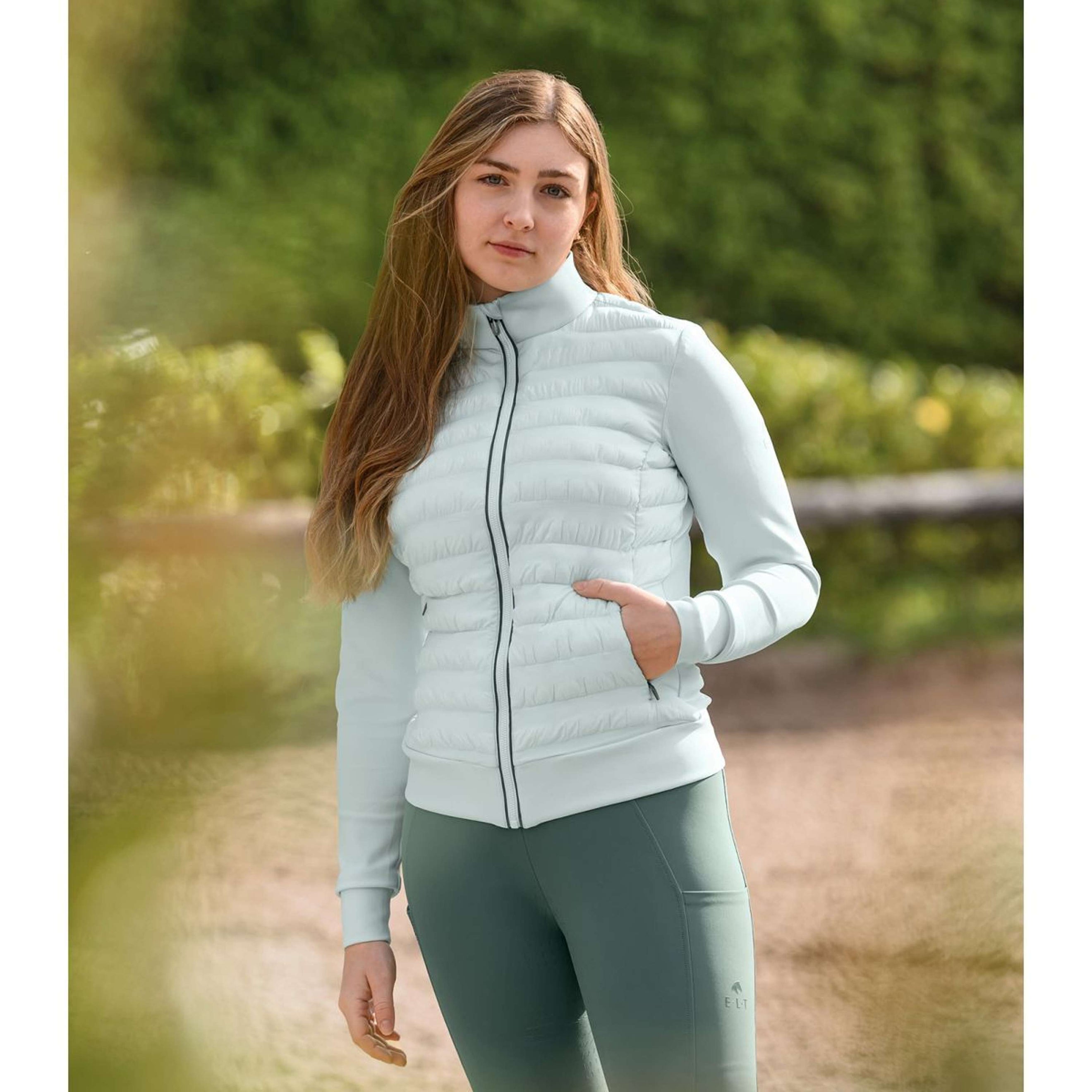 ELT Felpa con cappuccio e zip Sydney Verde menta