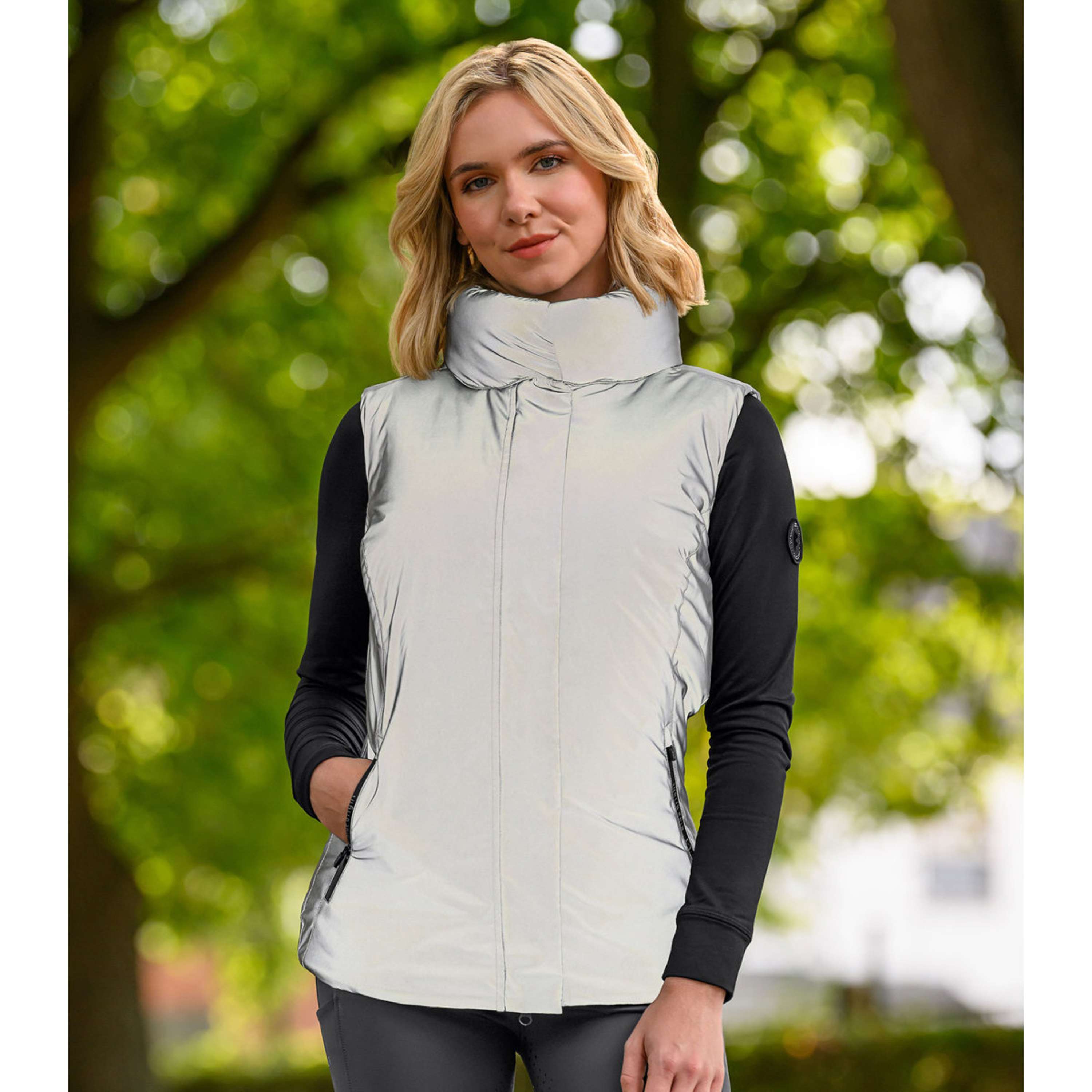 ELT Gilet Reflective Grigio argento