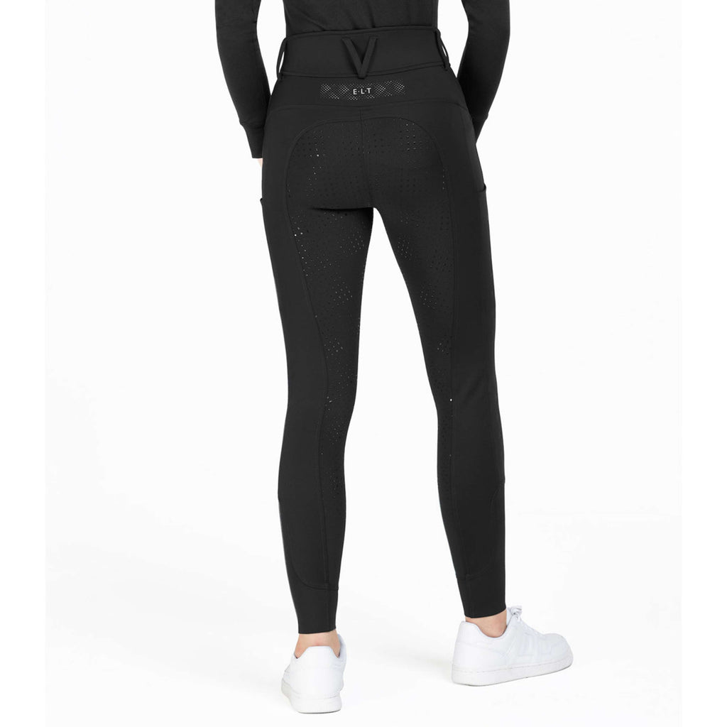 ELT Pantaloni da Equitazione Reflective Full Grip Nero