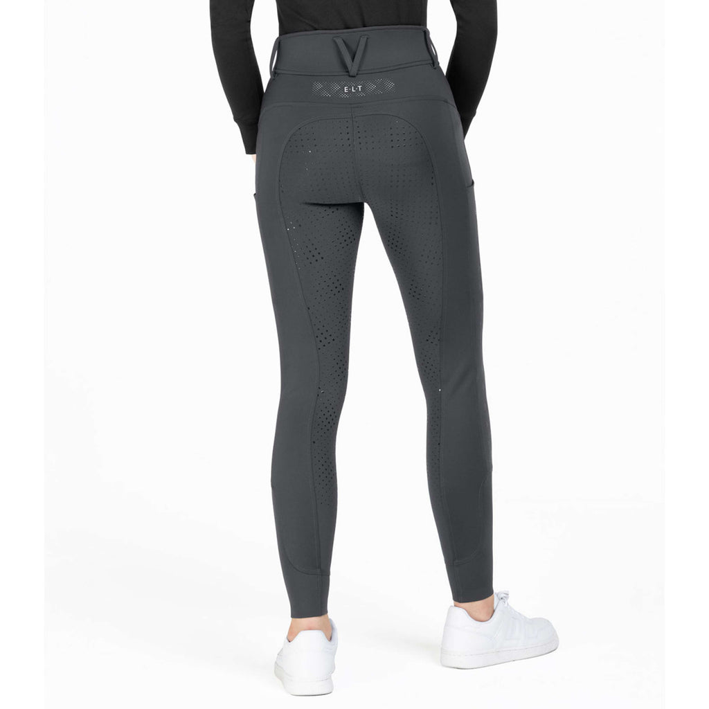 ELT Pantaloni da Equitazione Reflective Full Grip Asfalto