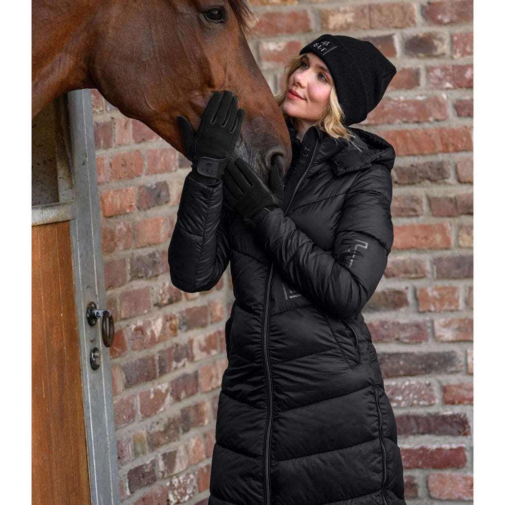 ELT Guanti da Equitazione Winter Fleece Nero