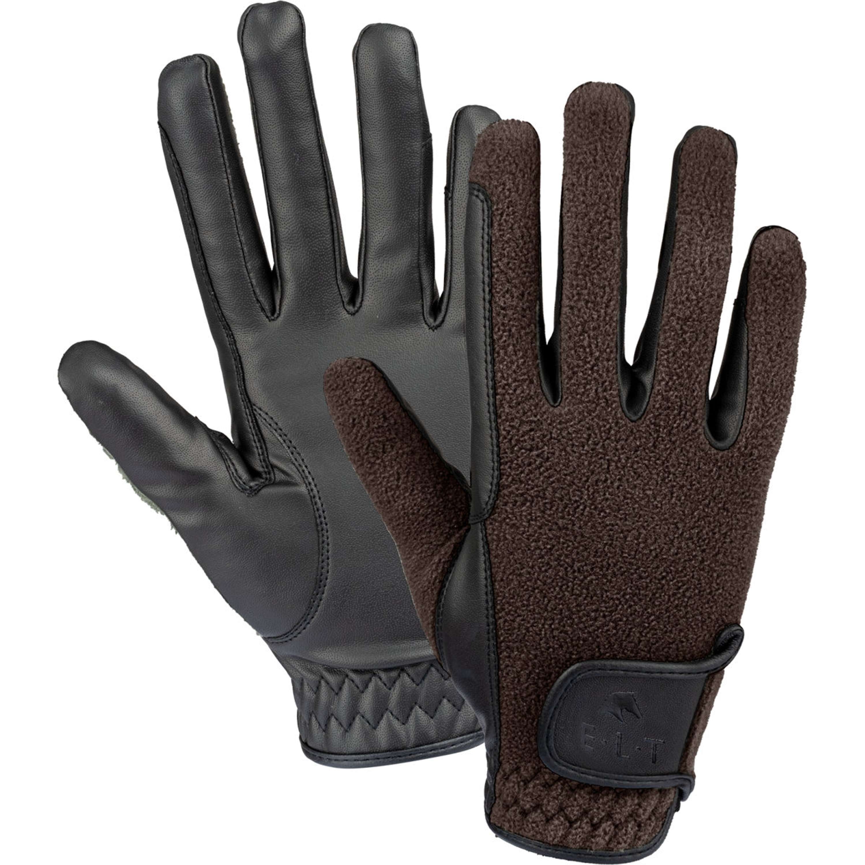 ELT Guanti da Equitazione Winter Fleece Espresso