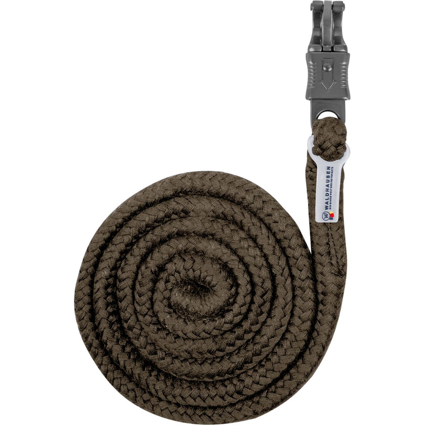 Waldhausen Corda per cavezza Plus con Gancio di Panico Verde/Marrone