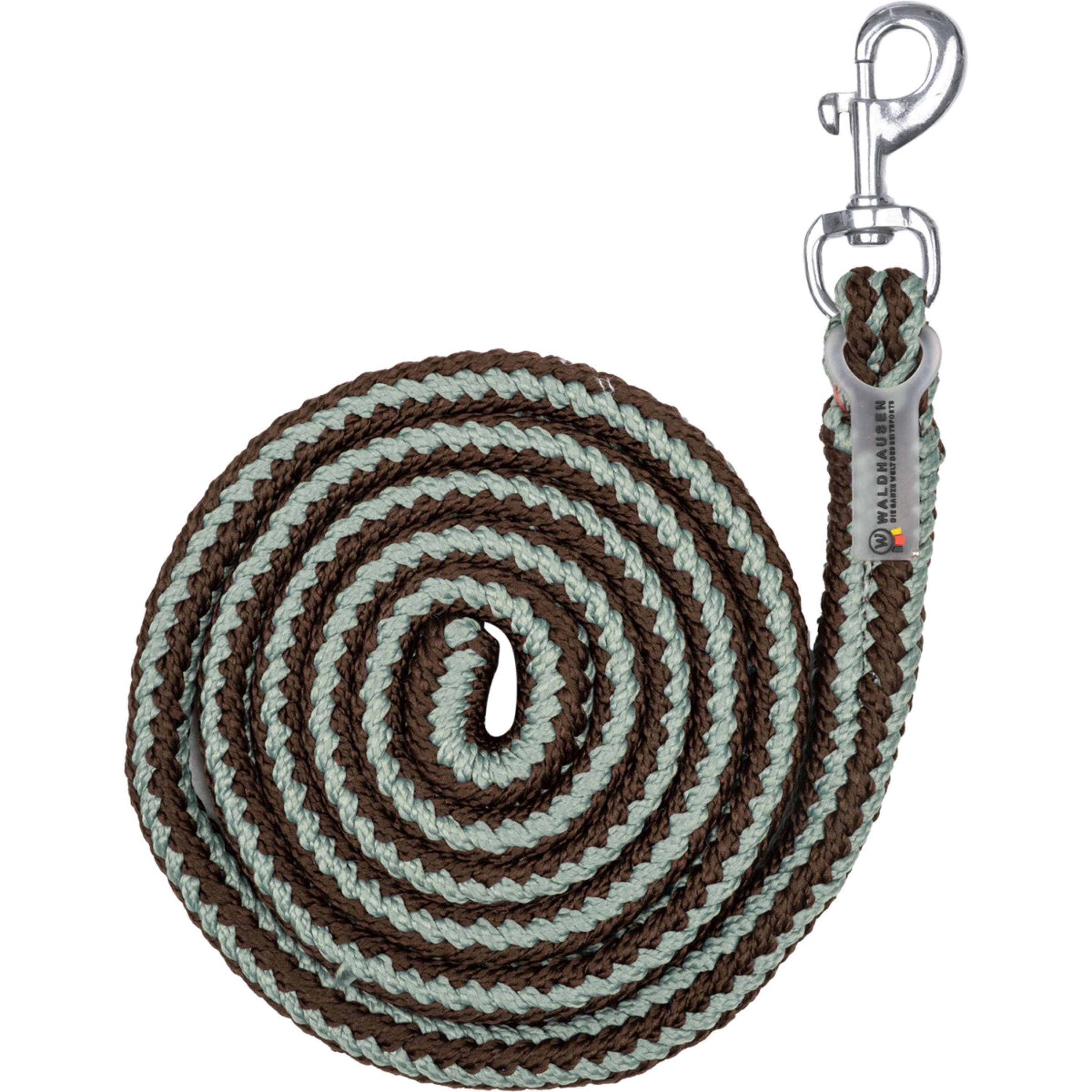 Waldhausen Corda per cavezza Plus con Moschettone Espresso/Sage