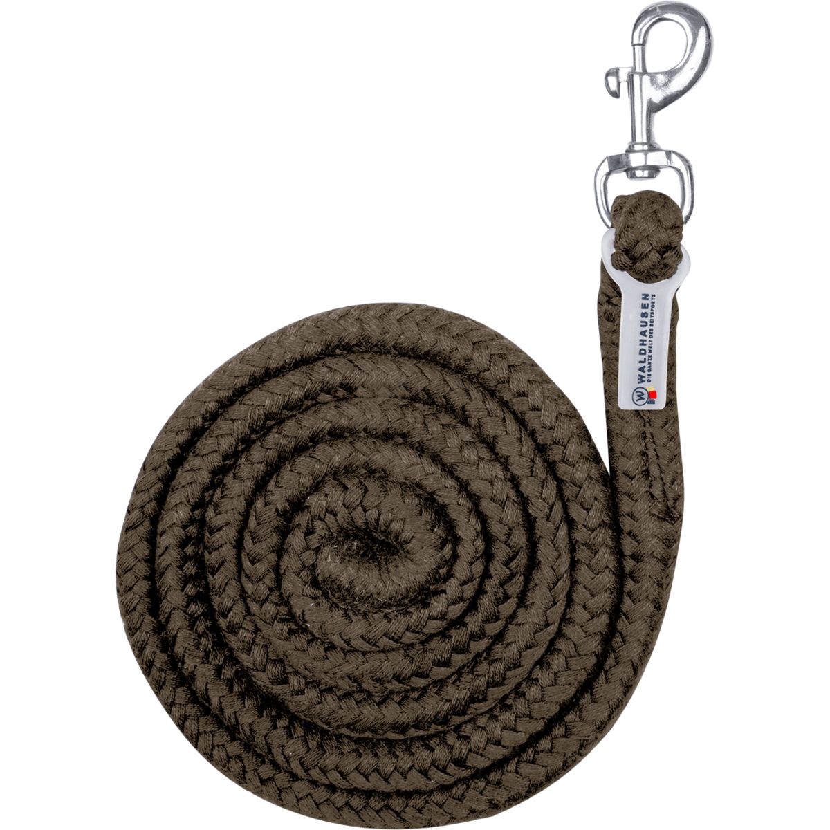 Waldhausen Corda per cavezza Economic con Moschettone Verde/Marrone
