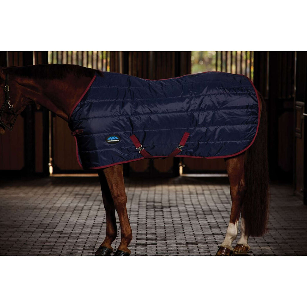 WeatherBeeta Coperta da scuderia ComFiTec 210D Channel Quilt Standard Neck 100g Navy/Burgundy