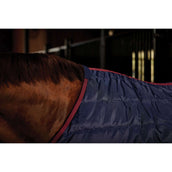 Weatherbeeta Coperta da scuderia Comfitec 210D Channel Quilt Standard Neck 100g Navy/Burgundy