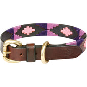 Weatherbeeta Halsband Polo Pelle Cowdray Marrone/Viola/Viola