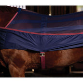 Weatherbeeta Cooler Scrim Standard Neck Navy/Burgundy