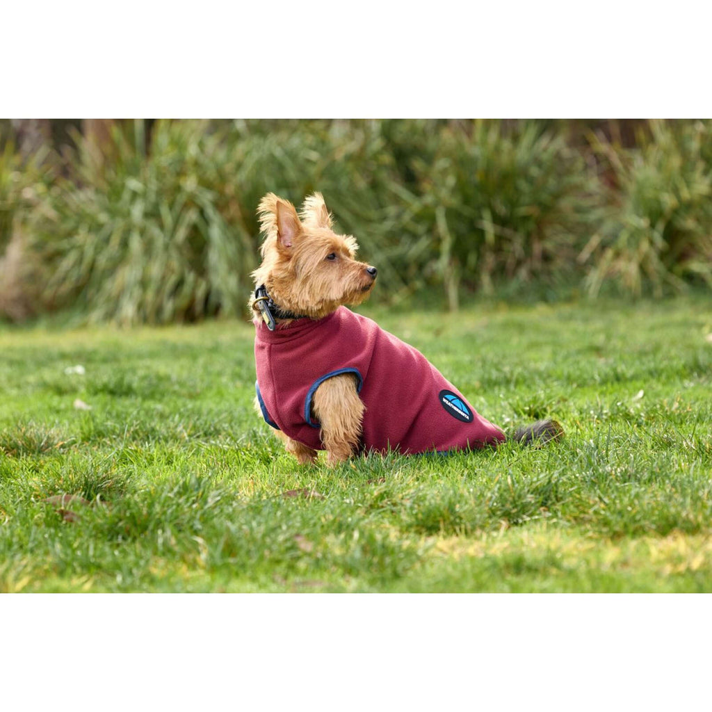 WeatherBeeta Coperta per Cani ComFiTec Fleece Zip Borgogna/Marina