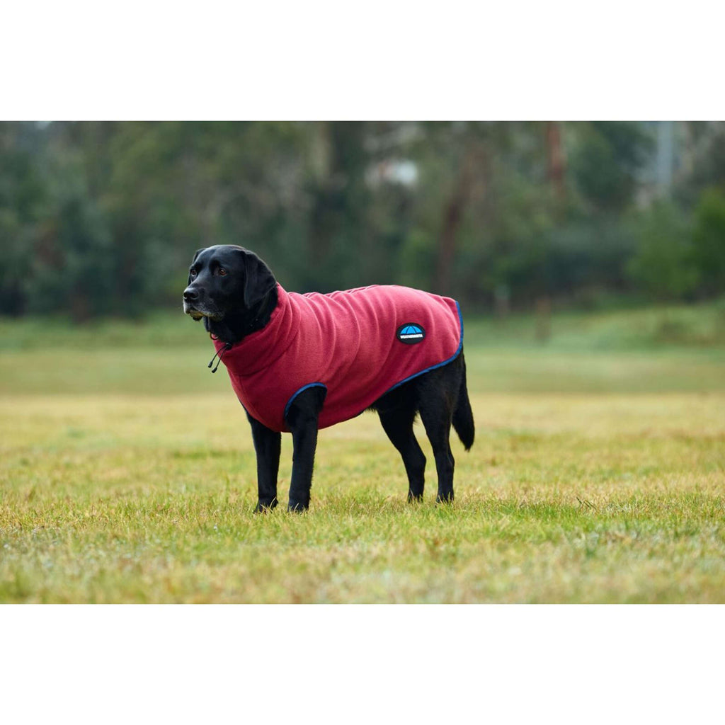 WeatherBeeta Coperta per Cani ComFiTec Fleece Zip Borgogna/Marina