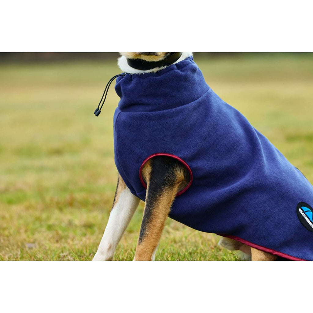 WeatherBeeta Coperta per Cani ComFiTec Fleece Zip Navy/Burgundy