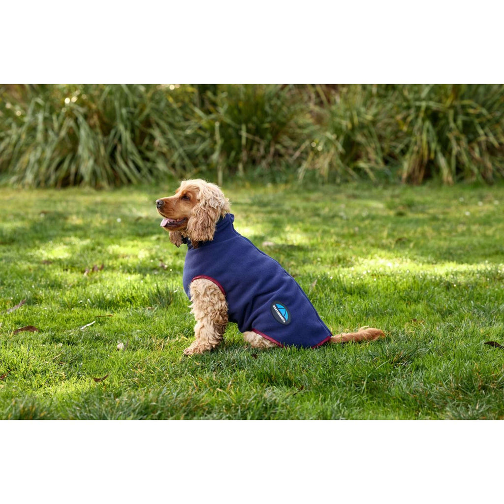 WeatherBeeta Coperta per Cani ComFiTec Fleece Zip Navy/Burgundy